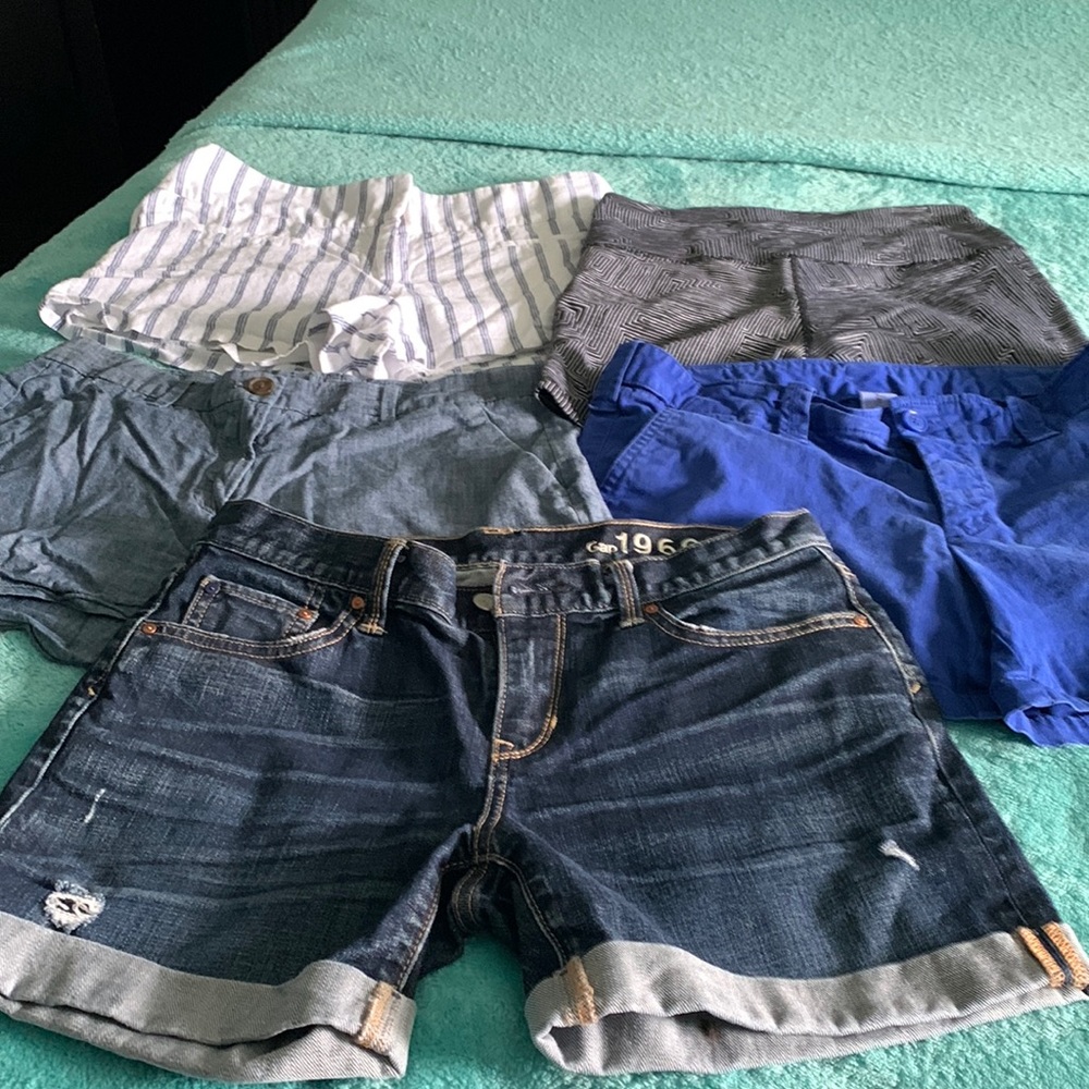Set of 5 shorts. Lululemon, gap, Victoria secret all size 6
